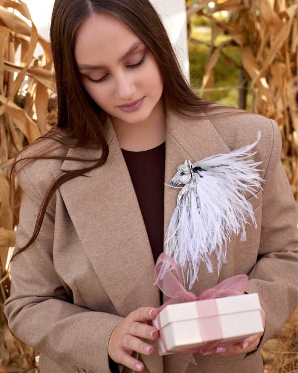 Лошадка Искра с гривой