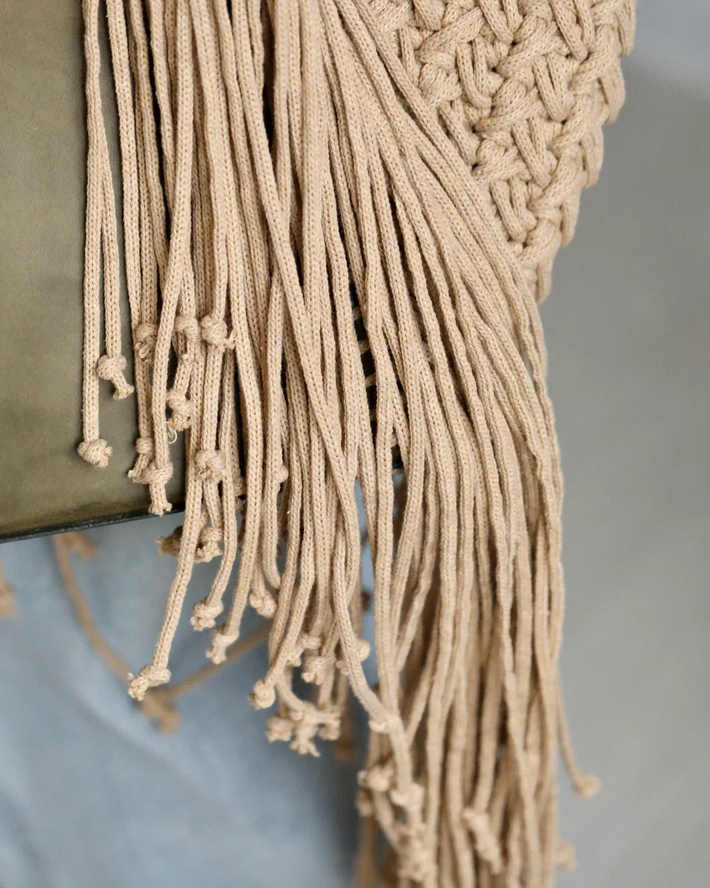 Сумка Ривьера из натуральной ретро-кожи в оливковом цвете