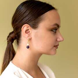 с аметистом с монеткой