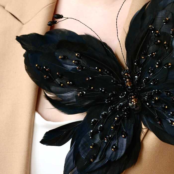 Брошь-заколка бабочка