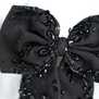Бант "Мальва" черный с макси вышивкой
