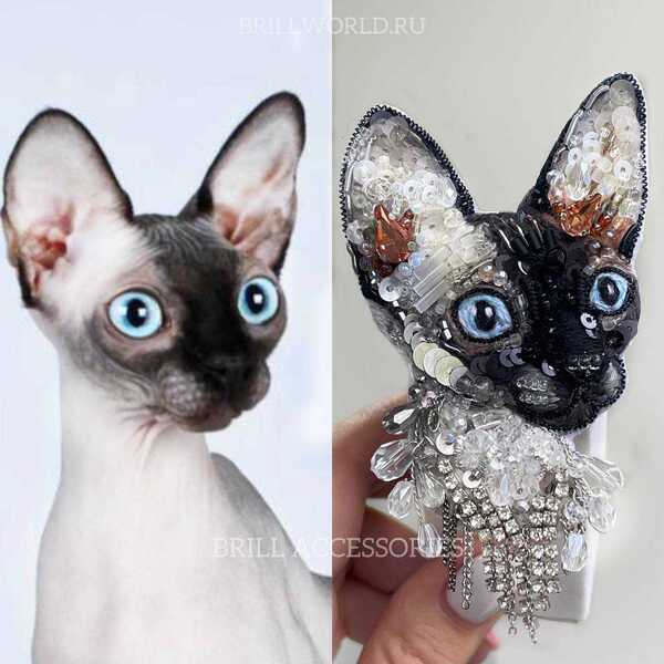 Брошь по фото Сфинкса