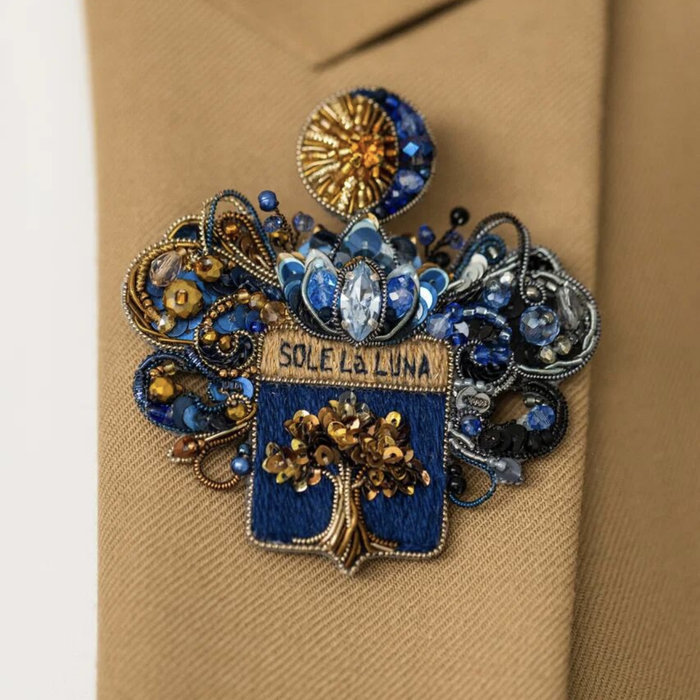 Брошь по фото фамильного герба