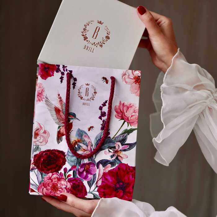 Пакет подарочный 18 х 23 х 8 см