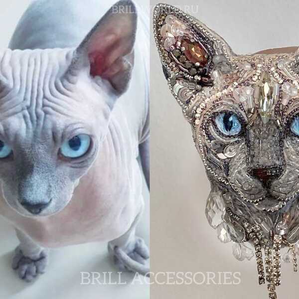 Брошь по фото Сфинкса