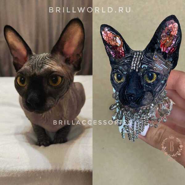 Брошь по фото Сфинкса