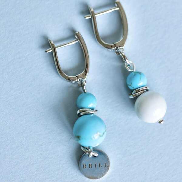 Серьги "Бирюза" в интернет-магазине BRILL