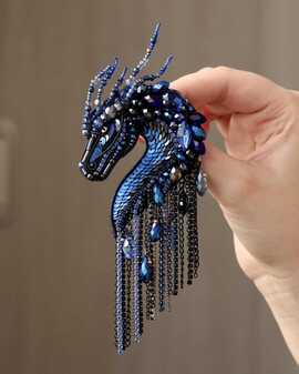 Дракон в синем цвете